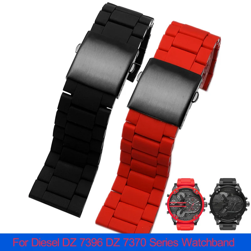 Diesel Watches Smartwatch - Silicone Stainless Steel Watchband for Diesel