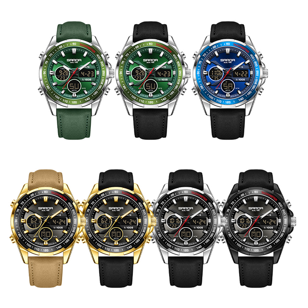 SANDA Luxury Chronograph Men W - đánh giá và giá Smartwatch Branded Watches For Men