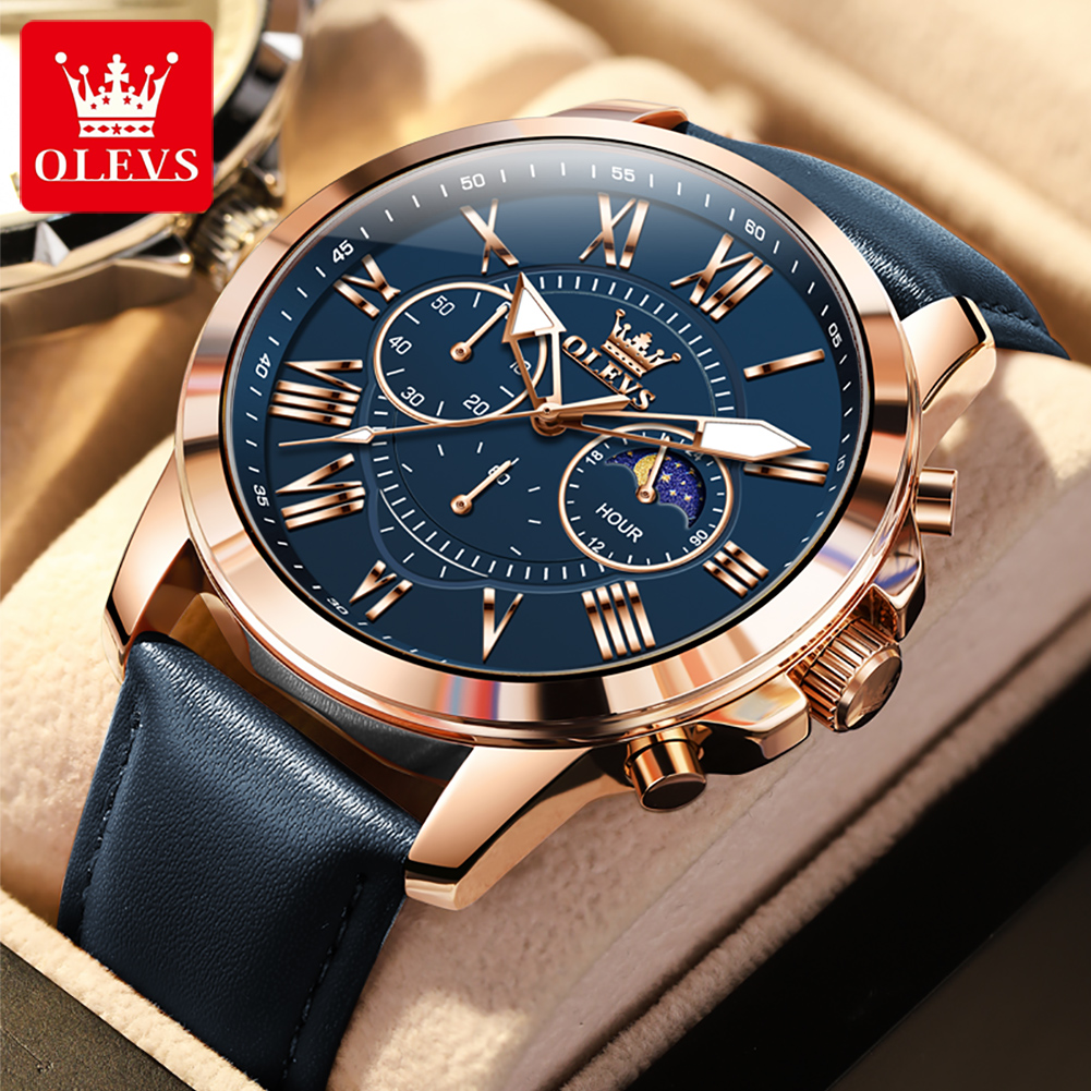 OLEVS 3632 Men Brand Watch Mul - đánh giá và giá Smartwatch Branded Watches For Men