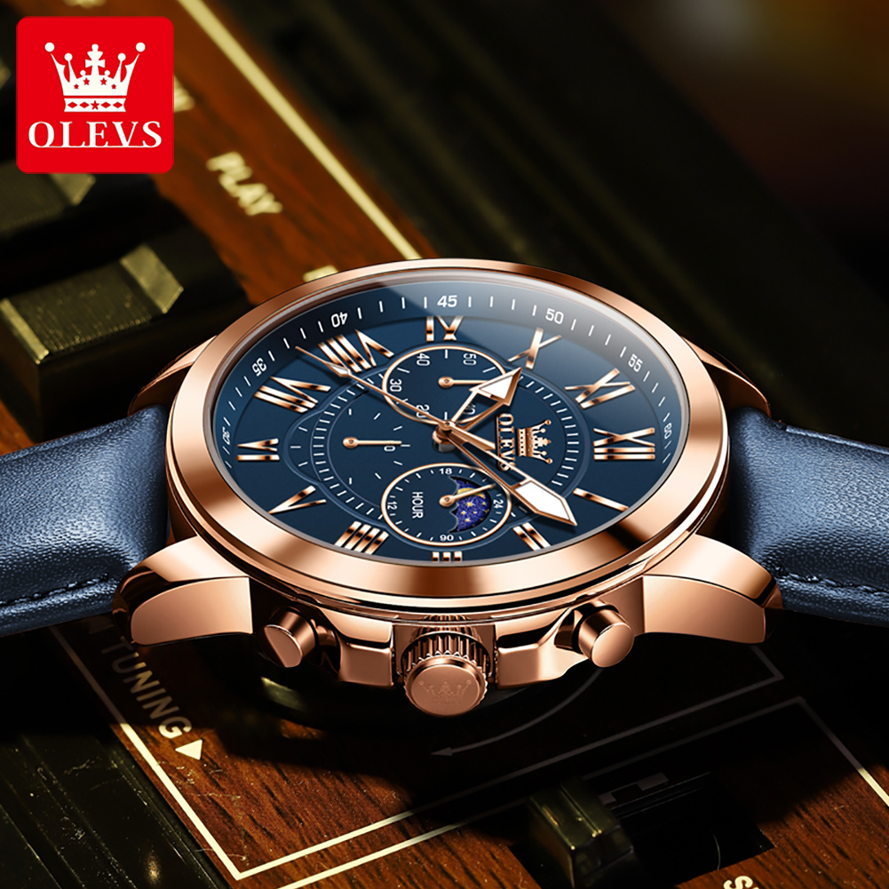 OLEVS 3632 Men Brand Watch Mul - đánh giá và giá Smartwatch Branded Watches For Men
