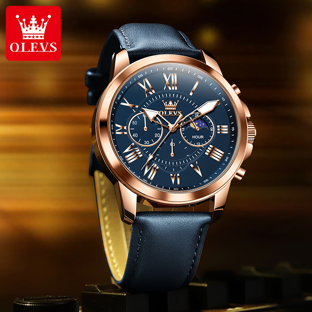 OLEVS 3632 Men Brand Watch Mul - đánh giá và giá Smartwatch Branded Watches For Men