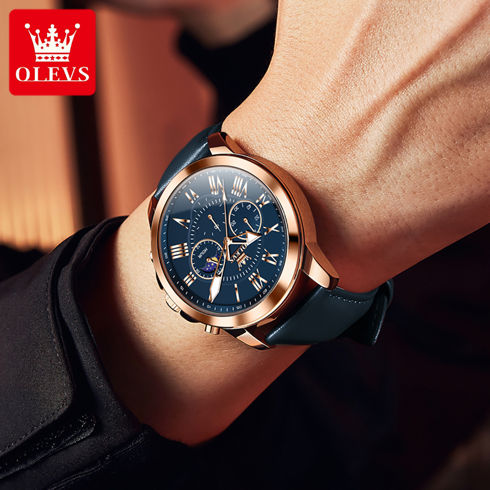 OLEVS 3632 Men Brand Watch Mul - đánh giá và giá Smartwatch Branded Watches For Men