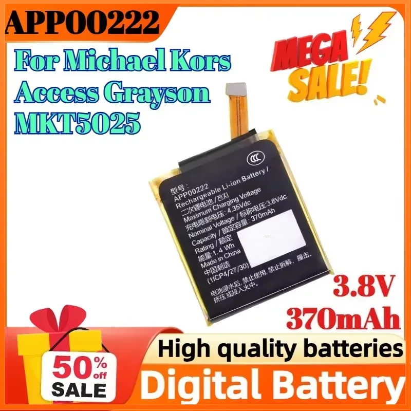 APP00222 3.8V 370mAh Digital B - đánh giá và giá Smartwatch Watches Michael Kors