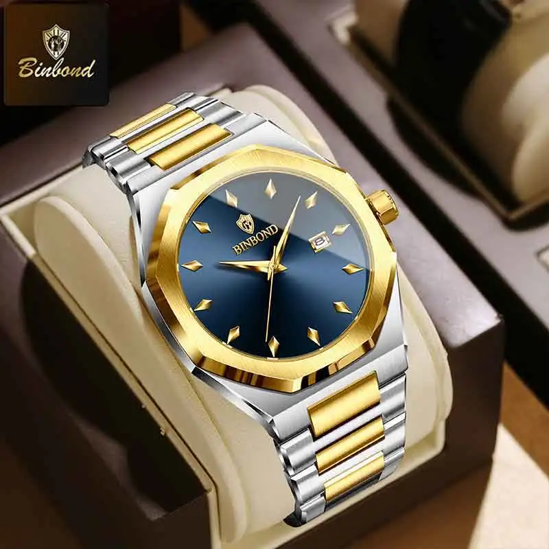BINBOND Top Brand Man Quartz W - đánh giá và giá Smartwatch Branded Watches For Men