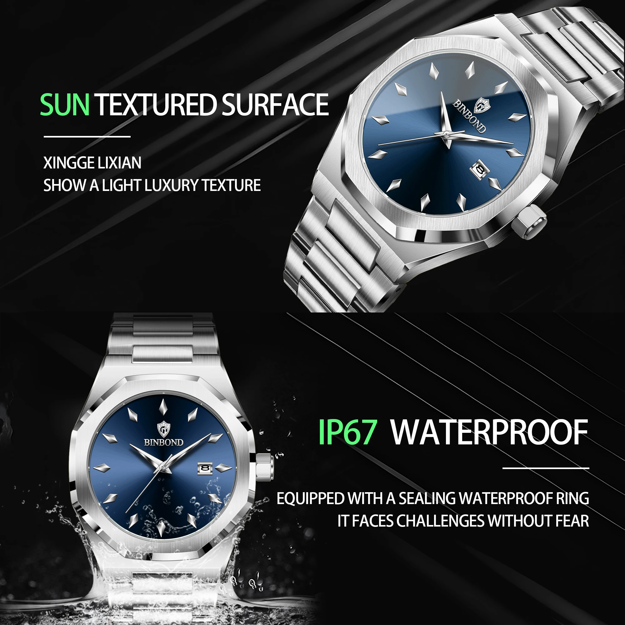 BINBOND Top Brand Man Quartz W - đánh giá và giá Smartwatch Branded Watches For Men