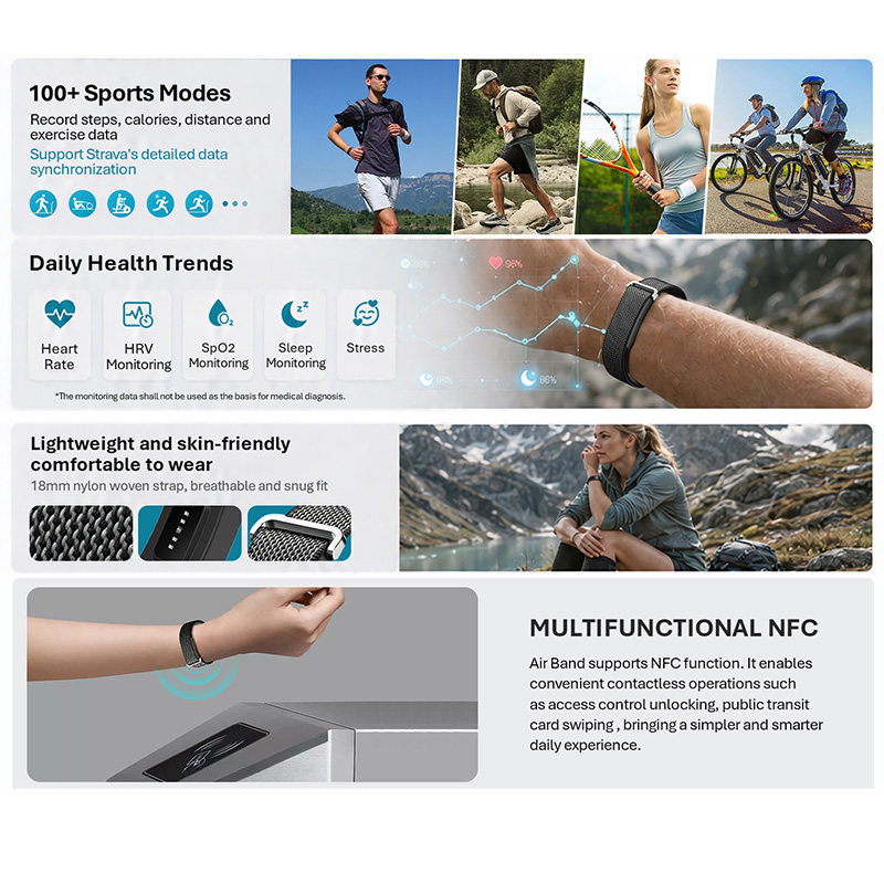VALDUS Air Band Smart Bracelet - đánh giá và giá Smartwatch Watches For Girls
