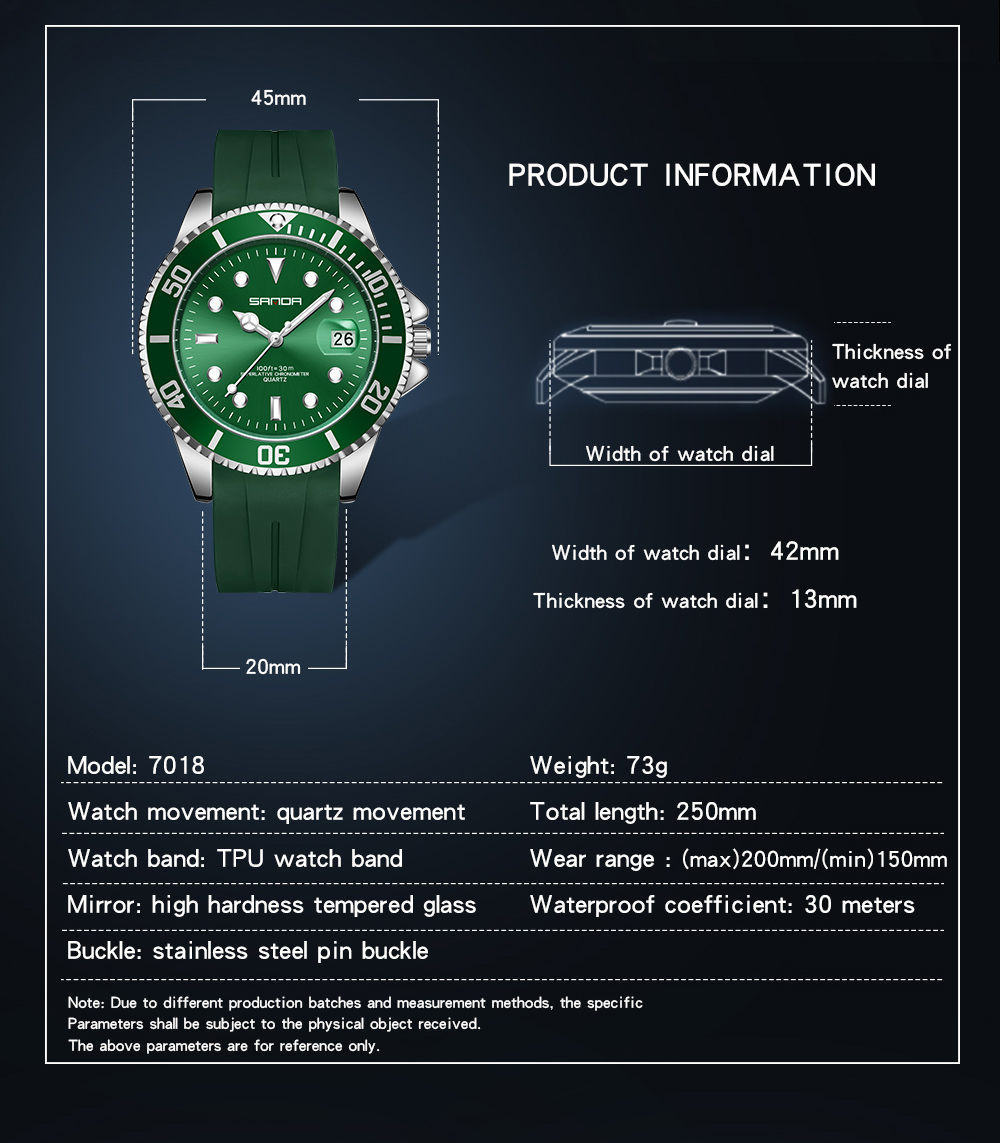 SANDA 7018 Hot Sell Men Watch  - đánh giá và giá Smartwatch Branded Watches For Men