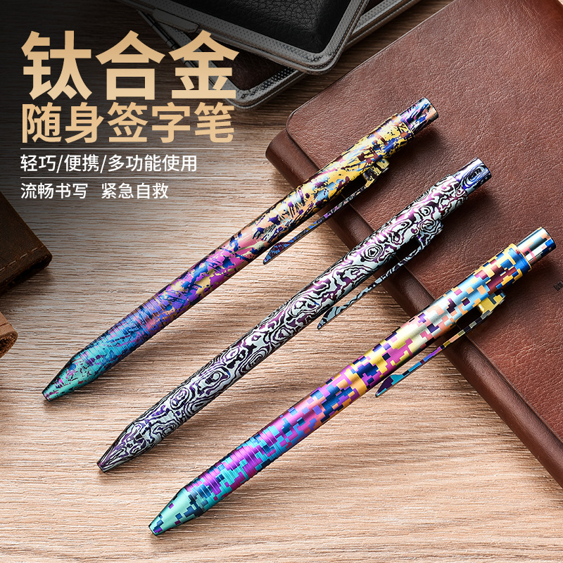 EDC Titanium Alloy Pen With Co - đánh giá và giá Tritium Gas Tube
