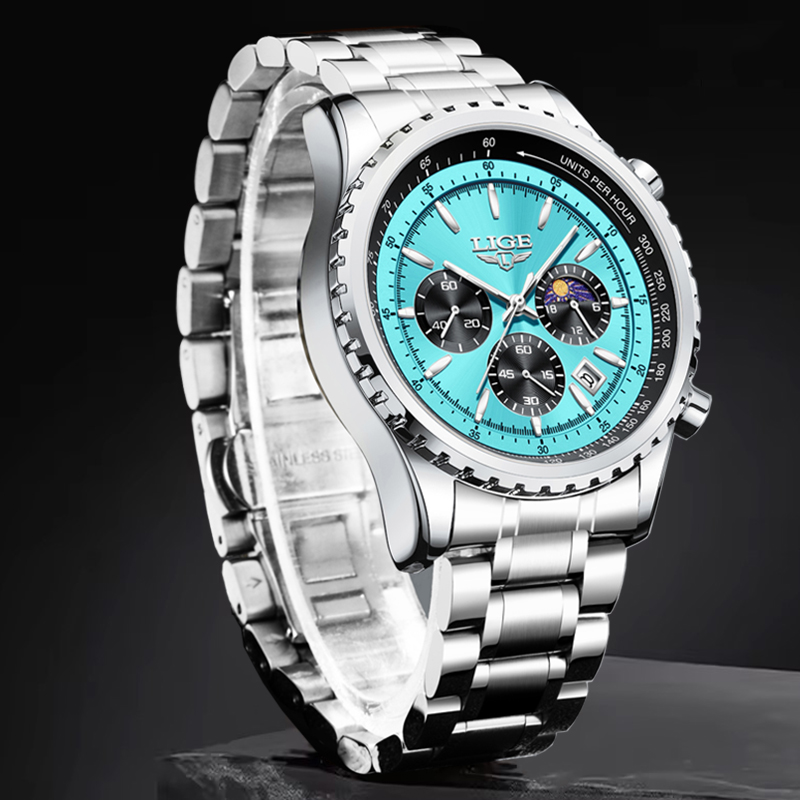 LIGE Fashion Top Brand Luxury  - đánh giá và giá Smartwatch Branded Watches For Men