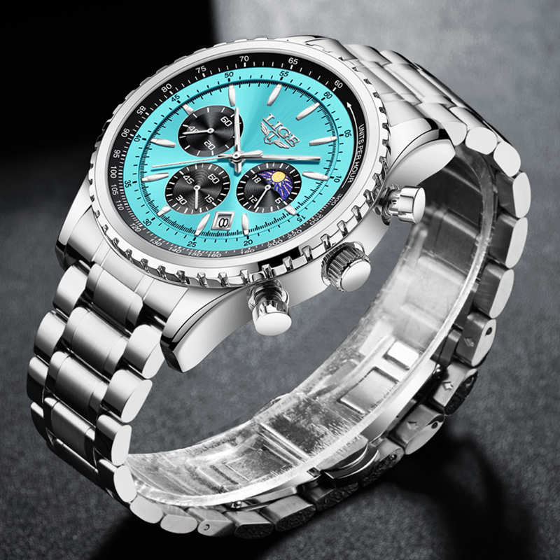 LIGE Fashion Top Brand Luxury  - đánh giá và giá Smartwatch Branded Watches For Men