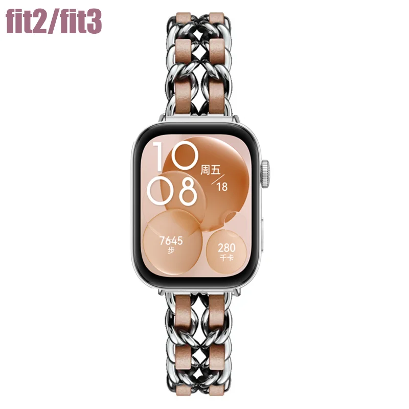 Leather+Metal Straps For Huawe - đánh giá và giá Smartwatch Samsung Watches For Women