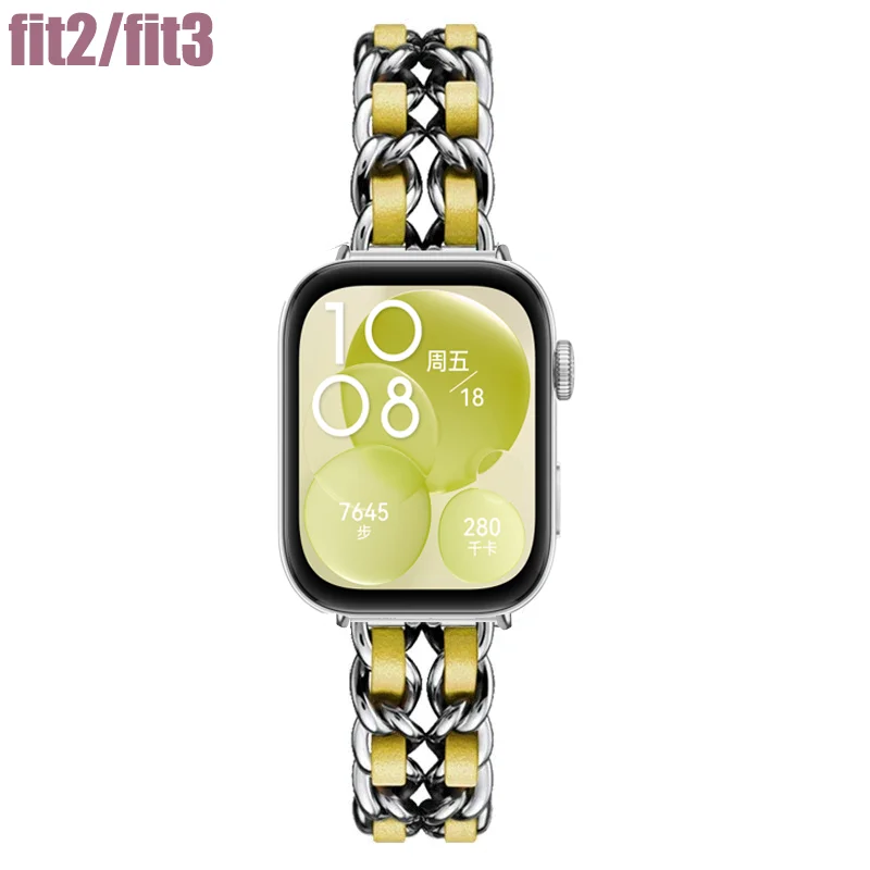 Leather+Metal Straps For Huawe - đánh giá và giá Smartwatch Samsung Watches For Women